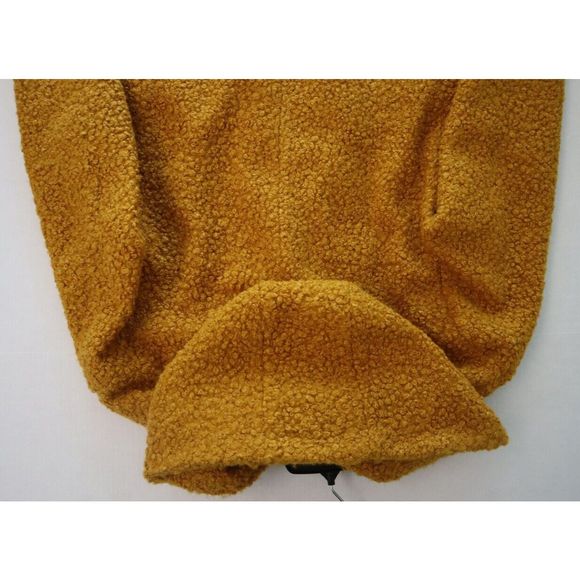 Halogen Women's Sz S Yellow Treasure Hooded Boiled Wool Coat $230 - Picture 5 of 8